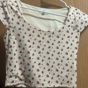 Floral Cream Women's Top
